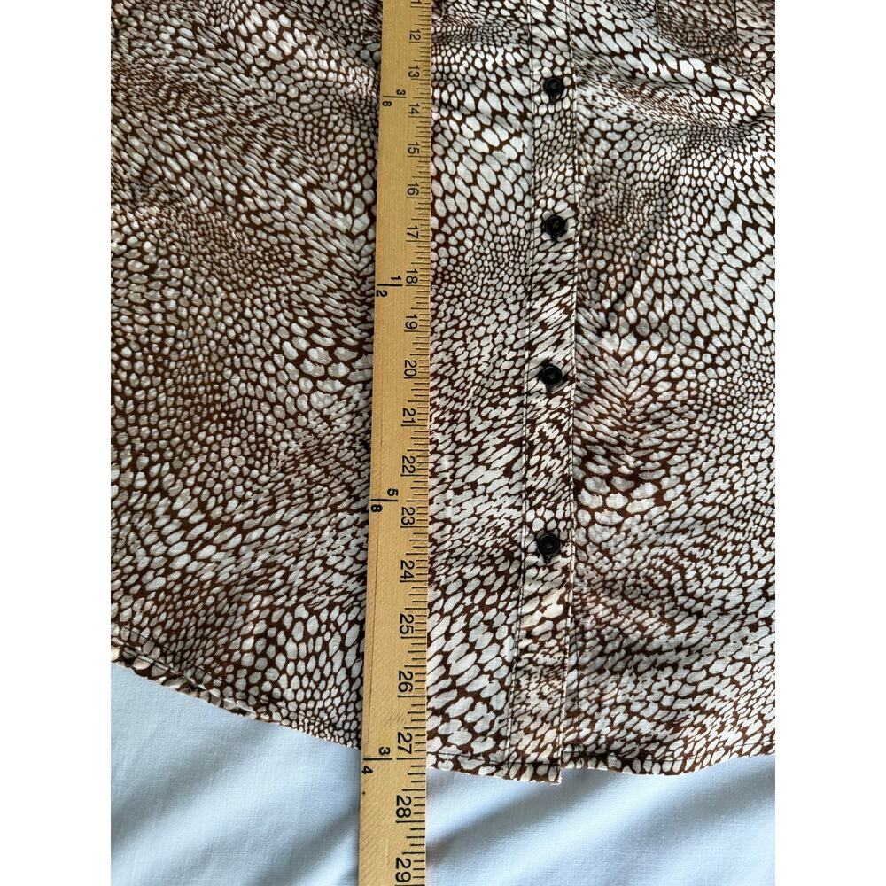 Liz Claiborne Linen/Cotton Sleeveless Shirt XL Earthy Safari - Picture 11 of 11
